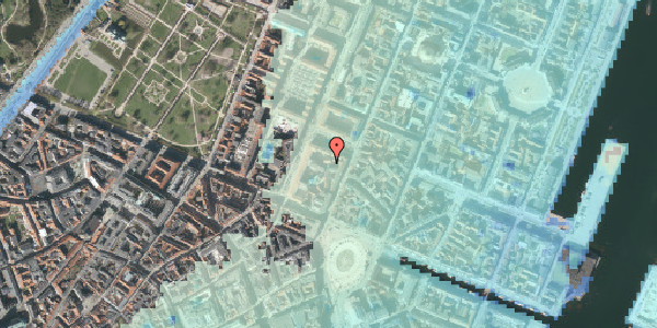 Stomflod og havvand på Store Kongensgade 23B, 1. , 1264 København K