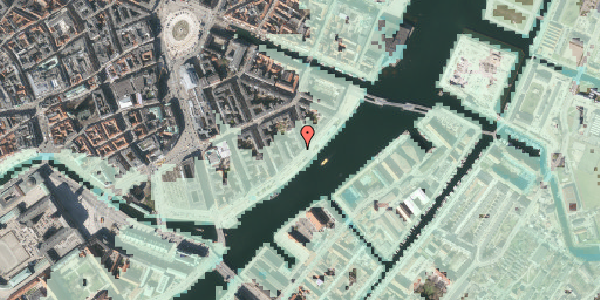 Stomflod og havvand på Havnegade 41A, kl. 5, 1058 København K