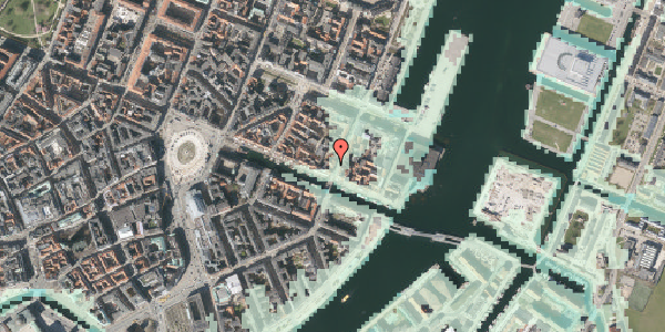Stomflod og havvand på Toldbodgade 5, 1253 København K