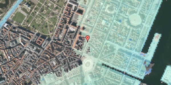 Stomflod og havvand på Store Kongensgade 21B, 5. th, 1264 København K