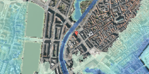 Stomflod og havvand på H.C. Andersens Boulevard 4, 2. , 1553 København V