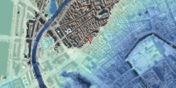 Stomflod og havvand på Frederiksberggade 26, 1459 København K