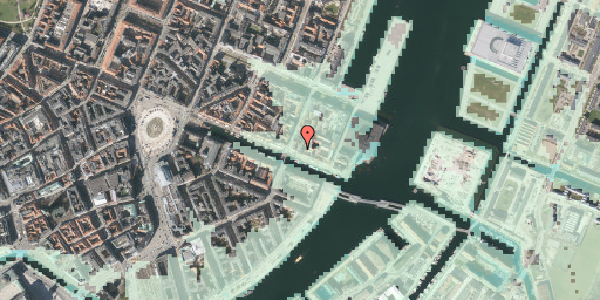 Stomflod og havvand på Nyhavn 53, 1051 København K