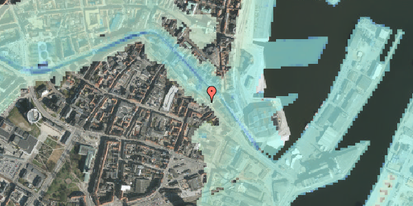 Stomflod og havvand på Fiskergade 104, 8000 Aarhus C