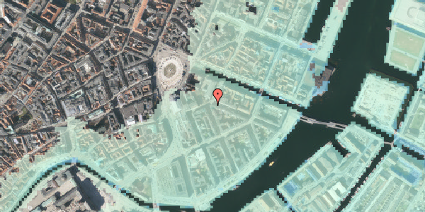 Stomflod og havvand på Heibergsgade 12, 1056 København K