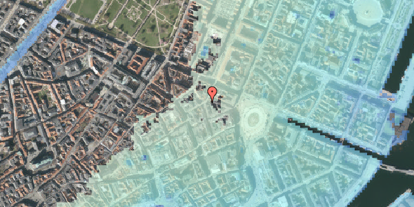 Stomflod og havvand på Grønnegade 26, st. th, 1107 København K