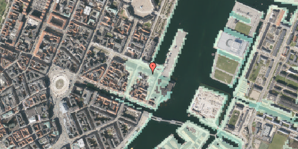 Stomflod og havvand på Sankt Annæ Plads 28, 1250 København K