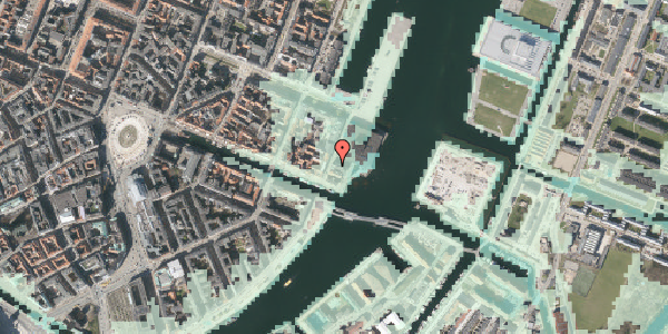 Stomflod og havvand på Kvæsthusgade 6G, 1251 København K