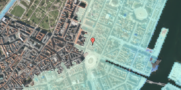 Stomflod og havvand på Store Kongensgade 14D, 1264 København K