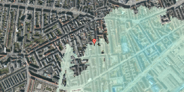 Stomflod og havvand på Valdemarsgade 19C, 1. , 1665 København V