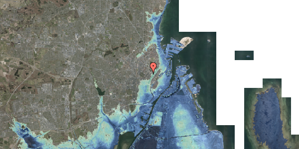 Stomflod og havvand på Blegdamsvej 6, 2. , 2200 København N
