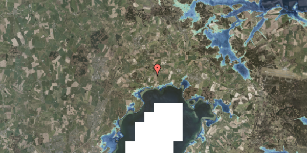 Stomflod og havvand på Århusvej 25A, 8410 Rønde