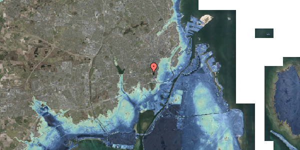 Stomflod og havvand på Roskildevej 25, 2000 Frederiksberg