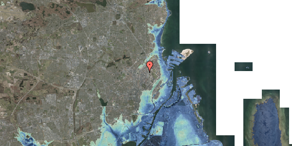 Stomflod og havvand på Sigurdsgade 24, 2. , 2200 København N