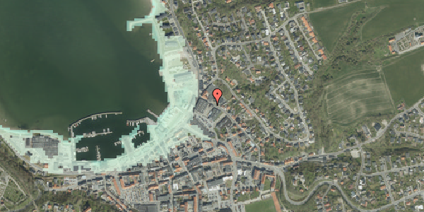 Stomflod og havvand på Østerbrogade 6, 7620 Lemvig