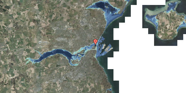 Stomflod og havvand på Aros Allé 2, 8. , 8000 Aarhus C