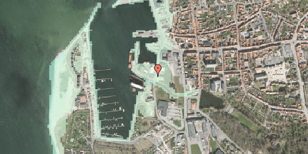 Stomflod og havvand på Søndre Havnevej 2, 5610 Assens