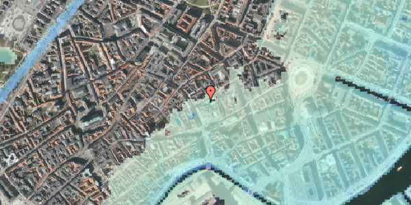 Stomflod og havvand på Silkegade 6, 1. th, 1113 København K