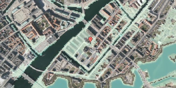 Stomflod og havvand på Nicolai Eigtveds Gade 2, 1. , 1402 København K