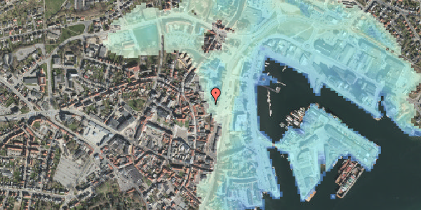 Stomflod og havvand på Hulgade 6, 5700 Svendborg