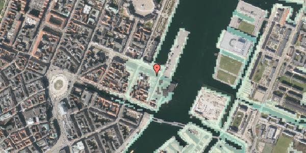 Stomflod og havvand på Sankt Annæ Plads 30, 2. , 1250 København K