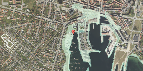 Stomflod og havvand på Lystbådevej 10, 5800 Nyborg