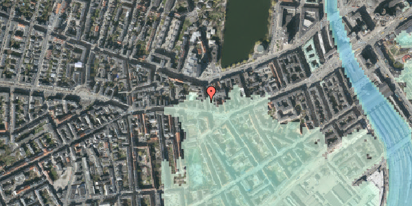 Stomflod og havvand på Bagerstræde 3, 1617 København V