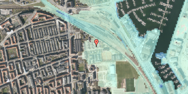Stomflod og havvand på Carl Nielsens Allé 33, 2100 København Ø