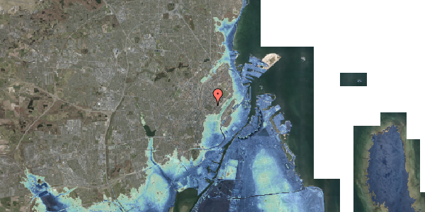 Stomflod og havvand på Meinungsgade 8, 1. , 2200 København N