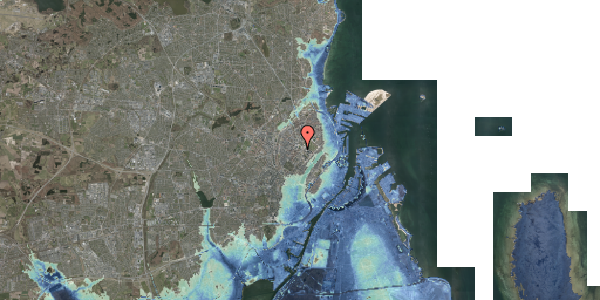 Stomflod og havvand på Ole Maaløes Vej 18, 2200 København N