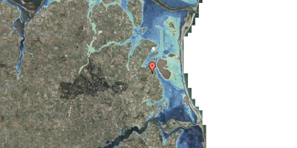 Stomflod og havvand på Nygade 1, 9574 Bælum