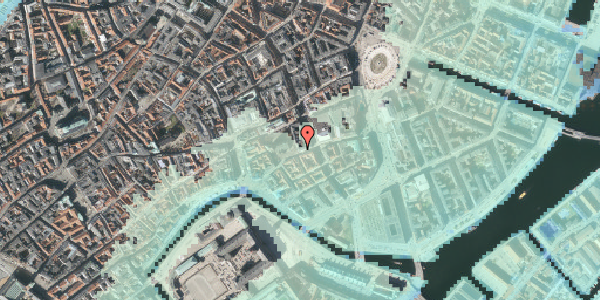 Stomflod og havvand på Nikolaj Plads 15, 1067 København K