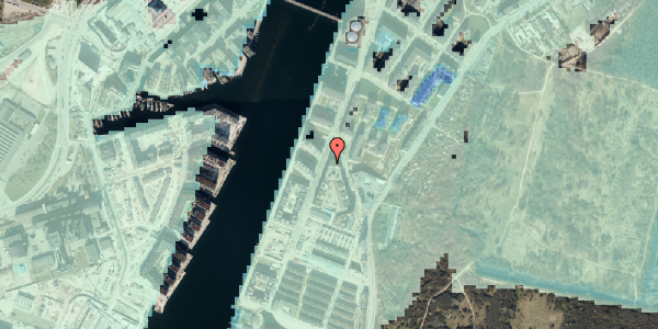 Stomflod og havvand på Islands Brygge 79A, 2. 8, 2300 København S