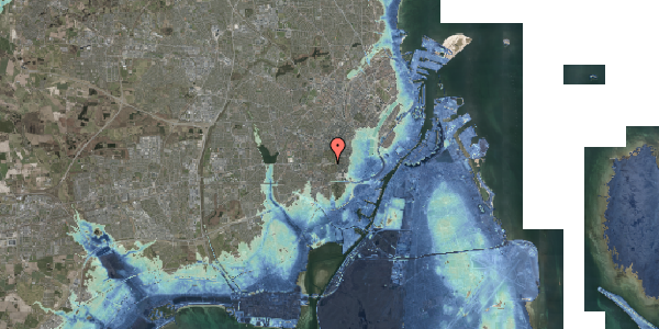 Stomflod og havvand på Roskildevej 27A, 2000 Frederiksberg
