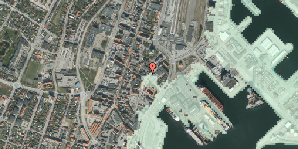Stomflod og havvand på Voldgade 6, 9900 Frederikshavn