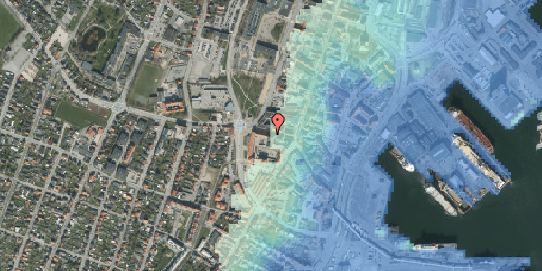 Stomflod og havvand på Rimmensgade 5C, 1. 1, 9900 Frederikshavn