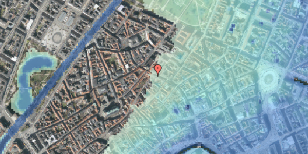 Stomflod og havvand på Skindergade 1, 3. , 1159 København K