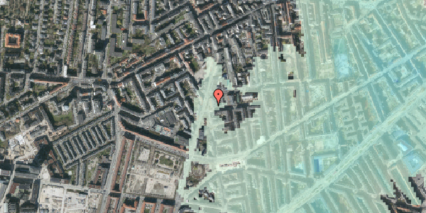 Stomflod og havvand på Frederiksstadsgade 8, 1667 København V