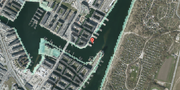 Stomflod og havvand på Teglholmens Østkaj 20, 2450 København SV