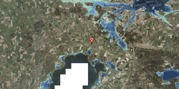 Stomflod og havvand på Ladegårdsparken 72, 8410 Rønde