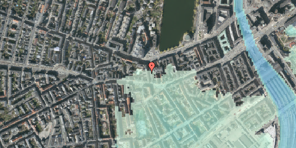Stomflod og havvand på Bagerstræde 5, 1617 København V