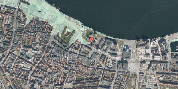 Stomflod og havvand på Gammel Havn 1, 9000 Aalborg