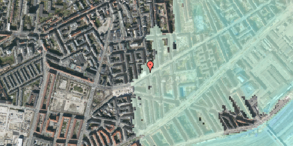 Stomflod og havvand på Valdemarsgade 34, 1665 København V