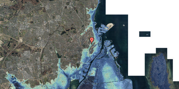 Stomflod og havvand på Blegdamsvej 28C, 1. tv, 2200 København N