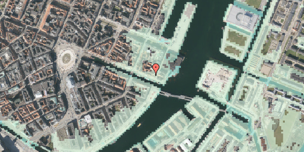 Stomflod og havvand på Nyhavn 69, 1051 København K