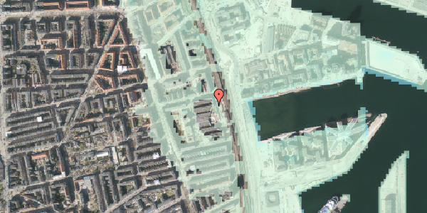 Stomflod og havvand på Østbanegade 129, 2100 København Ø