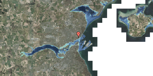 Stomflod og havvand på Samsøgade 40, 8000 Aarhus C