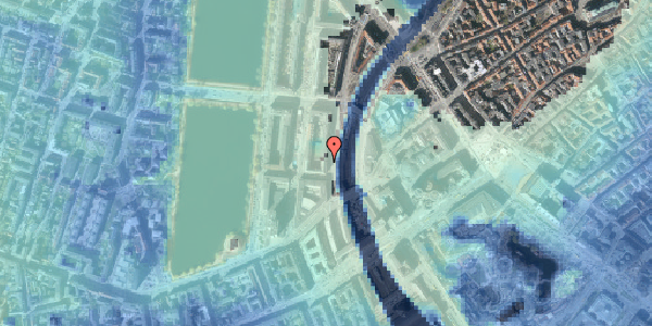 Stomflod og havvand på Vester Farimagsgade 15, 5. , 1606 København V