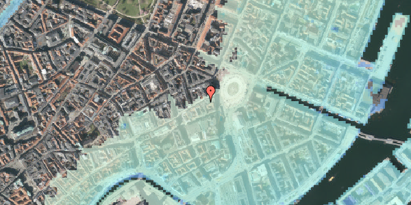 Stomflod og havvand på Østergade 5, 2. th, 1100 København K