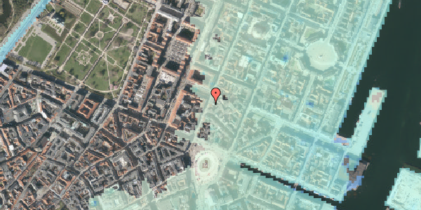 Stomflod og havvand på Store Kongensgade 34, 3. , 1264 København K